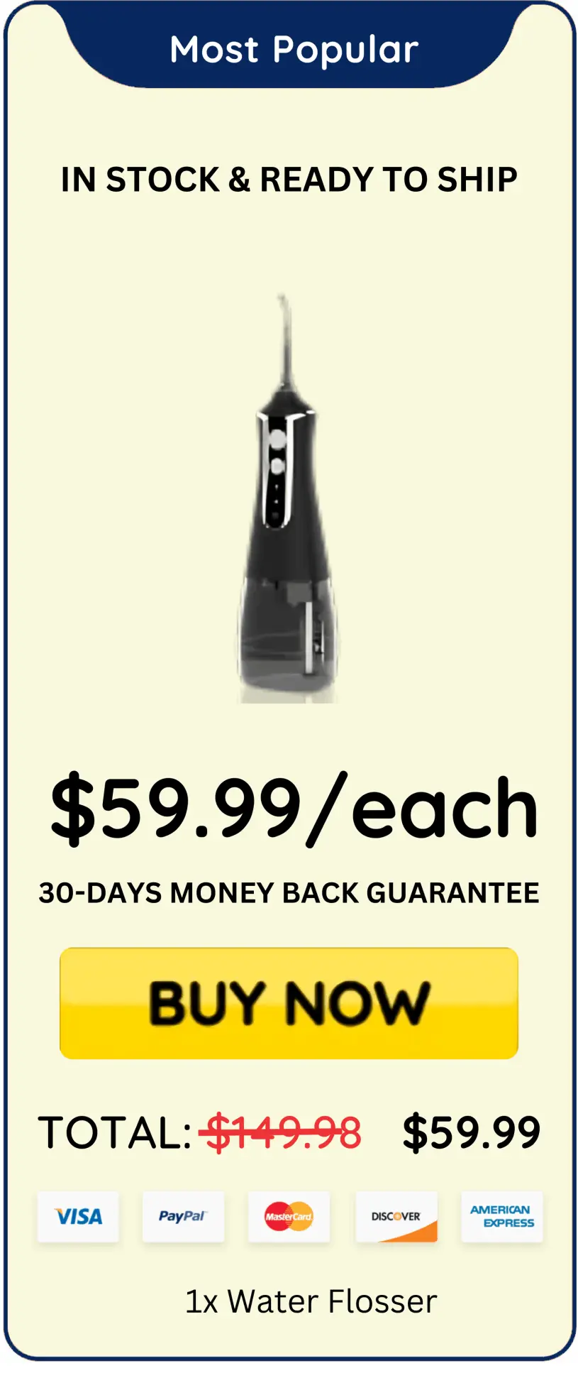 Water Flosser offer price
